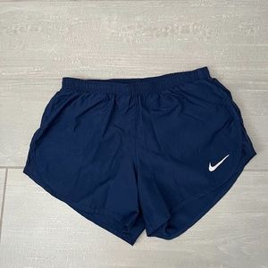 Blue Nike Dri-Fit Running Shorts with Built-In Underwear